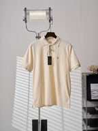 Polo Ralph Lauren Men's Classic Short‑Sleeve Polo Shirt, Khaki Pony Embroidery