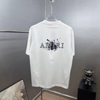 AMIRI Splatter Logo Graphic Crew-Neck Short-Sleeve T-Shirt