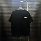 AMIRI Pixel‑Logo Short‑Sleeve Knit T‑Shirt