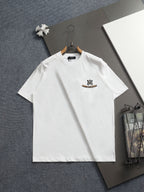 AMIRI Sounds Small Chest Logo Crew‑Neck Short‑Sleeve T‑Shirt