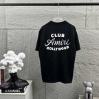 AMIRI Club Hollywood Back‑Print Crew‑Neck Short‑Sleeve T‑Shirt