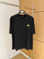 AMIRI Skull Crossbones Chest Graphic Crew Neck Short‑Sleeve T‑Shirt