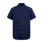 Ralph Lauren Men's Short‑Sleeve Linen‑Blend Button‑Down Shirt With Embroidered Pony Logo