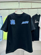 AMIRI Denim Patch MA Logo Short-Sleeve Crew Neck T-Shirt