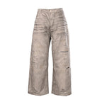 Acne Studios Patch‑Repair Distressed Wide‑Leg Jeans