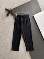Ralph Lauren Men's Grey Drawstring Straight‑Leg Sweatpants
