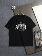 AMIRI Studded Heart Graphic Crew Neck Short‑Sleeve T‑Shirt