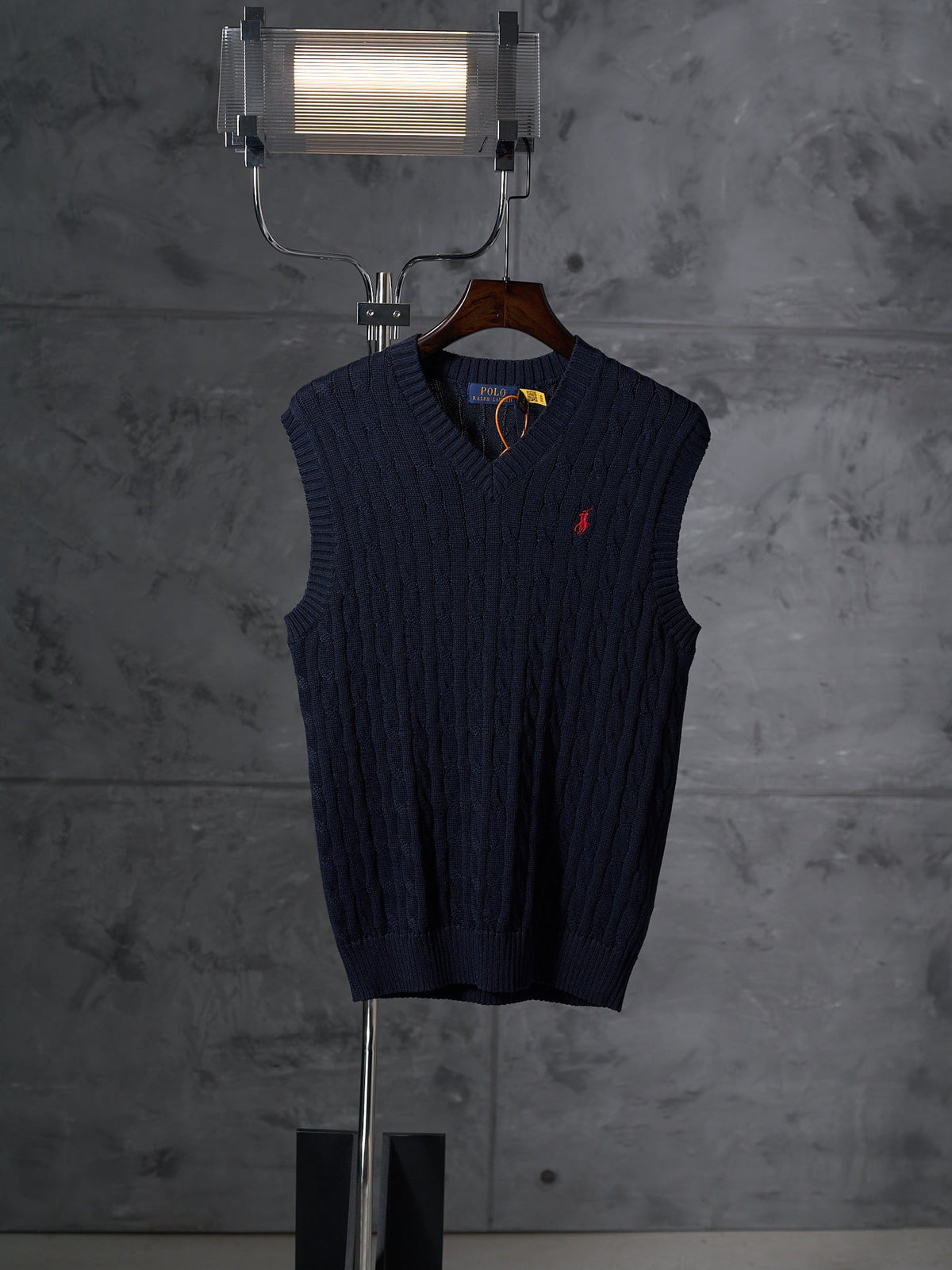Ralph Lauren Men's Cable‑Knit V‑Neck Sweater Vest