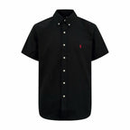 Ralph Lauren Men's Short‑Sleeve Linen‑Blend Button‑Down Shirt With Embroidered Pony Logo