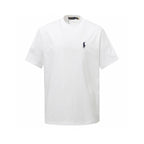 Ralph Lauren Men's White Crew‑Neck Short‑Sleeve Embroidered Pony T‑Shirt