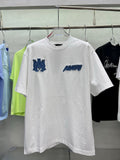 AMIRI Denim Patch MA Logo Short-Sleeve Crew Neck T-Shirt