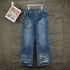 Acne Studios Vintage Whiskering Wide‑Leg Jeans