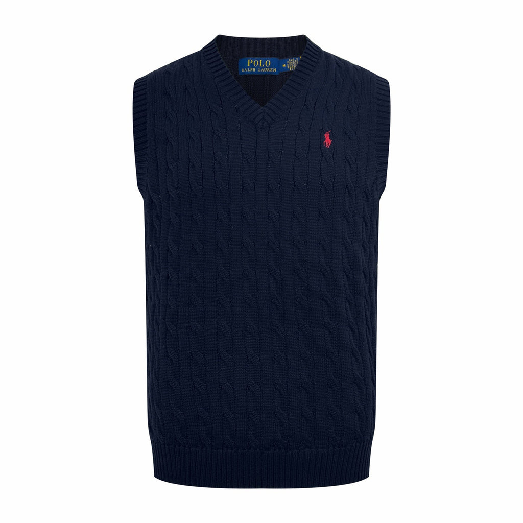 Ralph Lauren Men's V‑Neck Cable‑Knit Sweater Vest