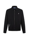 Polo Ralph Lauren Men’s Zip‑Up Harrington Jacket With White Pony & Script Embroidery