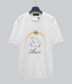 AMIRI Pegasus Rainbow Graphic Crew Neck Short‑Sleeve T‑Shirt