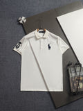 Ralph Lauren Men's Big Pony Short‑Sleeve Polo Shirt With Number‑3 Sleeve Logo