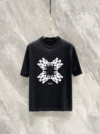 AMIRI Quatrefoil MA Symmetric Graphic Short‑Sleeve Tee