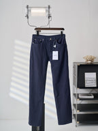 `Ralph Lauren Men's Navy Textured Straight‑Leg Casual Trousers`