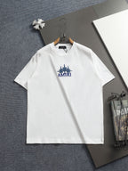 AMIRI Star Embellished Logo Crew‑Neck Short‑Sleeve T‑Shirt