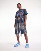 Vale Forever Chain Jorts Blue