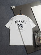 AMIRI MA Heart Motif Crew Neck Short‑Sleeve T‑Shirt