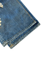 Acne Studios Ornate Graphic‑Print Wide‑Leg Denim Jeans