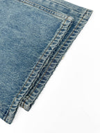 Acne Studios Distressed Flared Leg Vintage Wash Denim Jeans