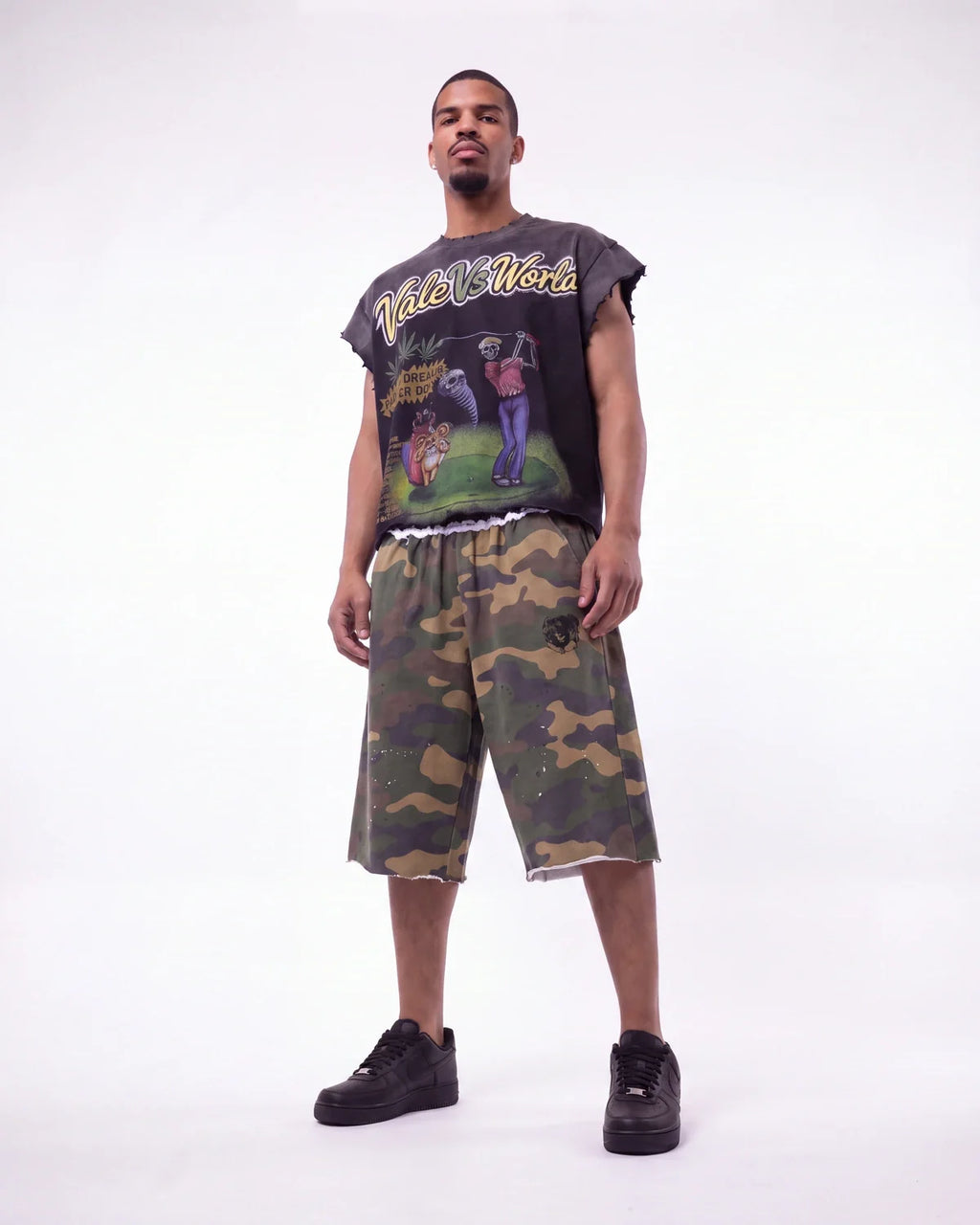 Vale Forever Tiger Hood Tank Black
