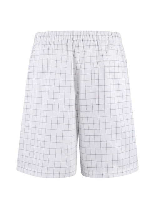 Acne Studios Grid‑Pattern Drawstring Casual Shorts