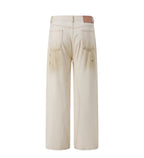Acne Studios Vintage Paint‑Splatter Wide‑Leg Denim Jeans