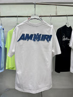 AMIRI Denim Patch MA Logo Short-Sleeve Crew Neck T-Shirt
