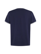 Men's Ringer‑Trim Crew‑Neck Short‑Sleeve T‑Shirt, Small Pony Embroidery