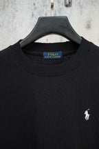 Men's Short‑Sleeve Crew Neck Cotton T‑Shirt with Pony Embroidery
