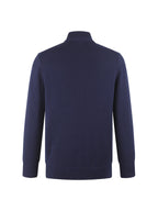 Polo Ralph Lauren Men’s Quarter‑Zip Knit Sweater With Red Pony Embroidery