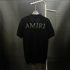AMIRI Minimal Logo Short‑Sleeve Knit Cardigan