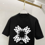 AMIRI Symmetrical Tribal Graphic Crew Neck Short‑Sleeve T‑Shirt