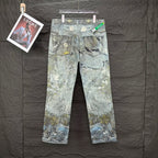 Acne Studios Ornate Chain‑Print Straight‑Leg Jeans