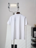 Men Classic Short‑Sleeve Collared Polo Shirt, Casual Top With Small Horse Chest Embroidery