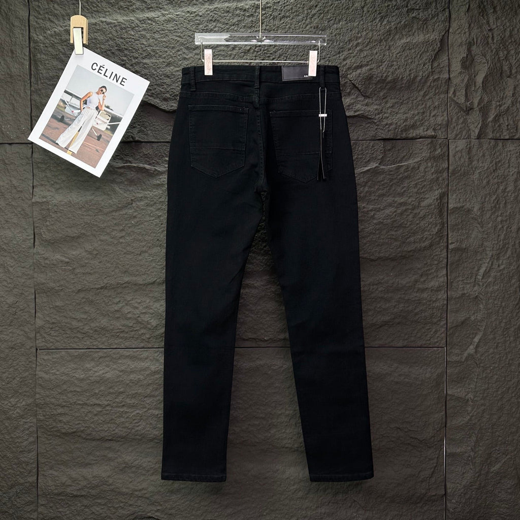 AMIRI Mesh‑Lined Multi‑Rip Distressed Slim‑Fit Denim Jeans
