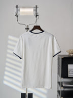 Ralph Lauren Men's Contrast‑Trim Crew‑Neck Short‑Sleeve T‑Shirt, Navy Pony Embroidery