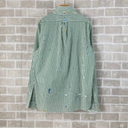 Ralph Lauren Men's Paint‑Splatter Striped Long‑Sleeve Button‑Down Shirt