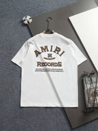 AMIRI Sounds Small Chest Logo Crew‑Neck Short‑Sleeve T‑Shirt