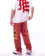 Vale Forever La Flare Sweatpants Red