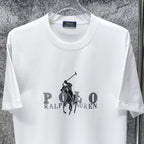Men's Crew‑Neck Short‑Sleeve T‑Shirt, Big Pony & Letter Graphic Print