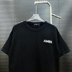 AMIRI Pixel‑Logo Short‑Sleeve Knit T‑Shirt