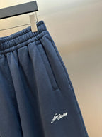 Acne Studios Script‑Detail Elastic Waist Wide‑Leg Sweatpants