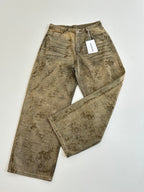 Acne Studios Vintage Distressed‑Print Wide‑Leg Jeans