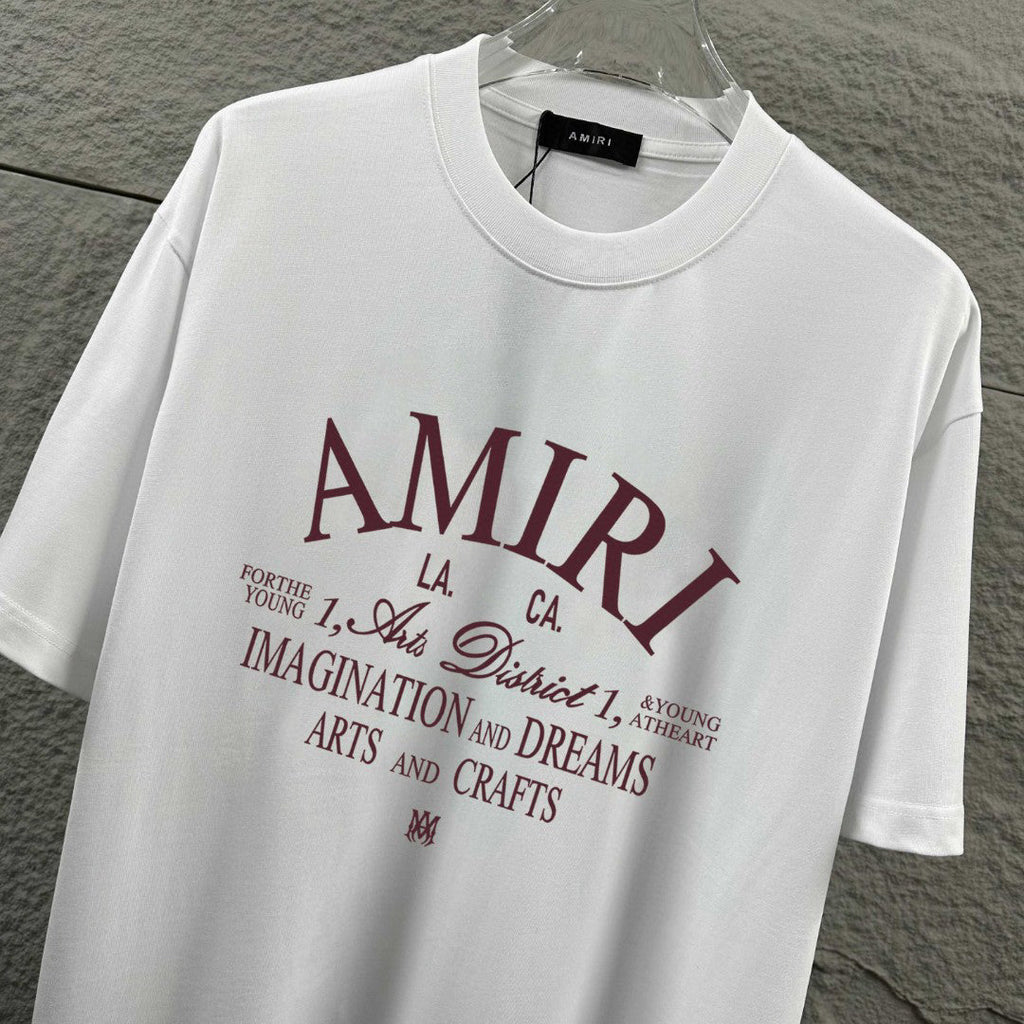 AMIRI LA Arts and Crafts Graphic Crew-Neck Short-Sleeve T-Shirt