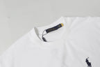 Ralph Lauren Men's White Crew‑Neck Short‑Sleeve Embroidered Pony T‑Shirt