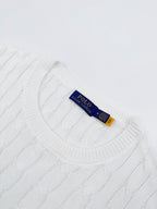 Ralph Lauren Men's Short‑Sleeve Cable‑Knit Crew Neck Sweater